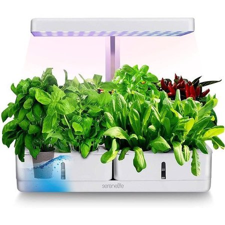 SERENELIFE Smart Indoor Garden - LED Grow Light with Hydroponic Boxes SLGLF120